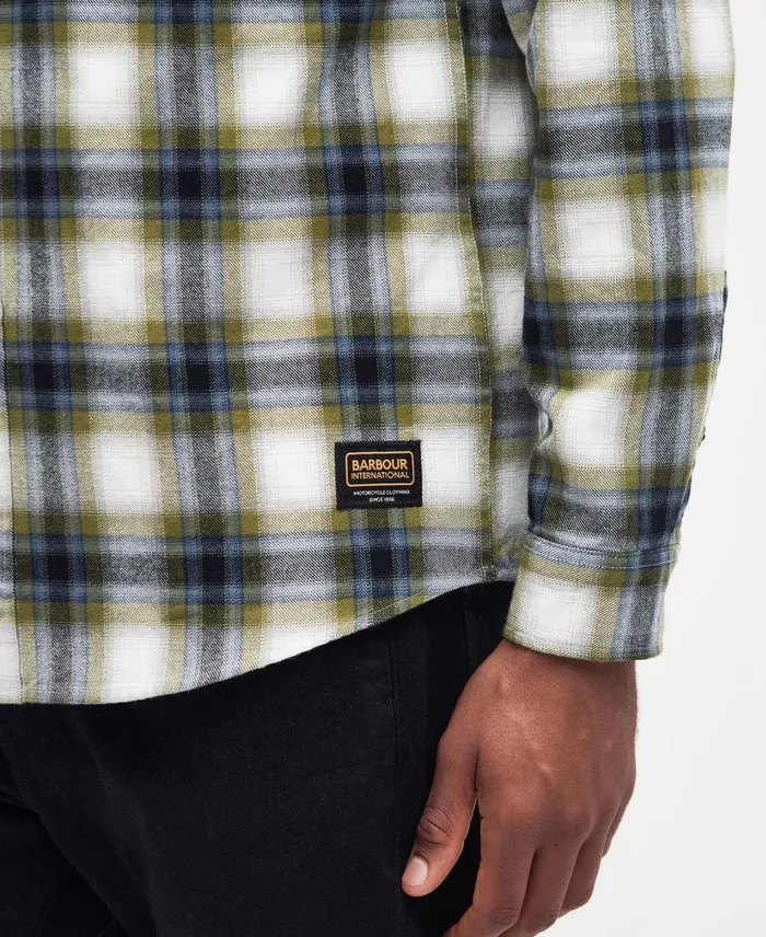 Oliver LongSleeved Shirt Cobalt Blue Men Barbour Shirts
