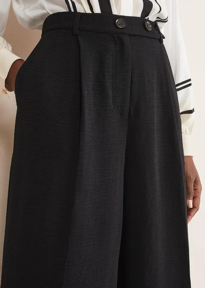 Opal Wide Leg Trousers Black Women Phase Eight Trousers
