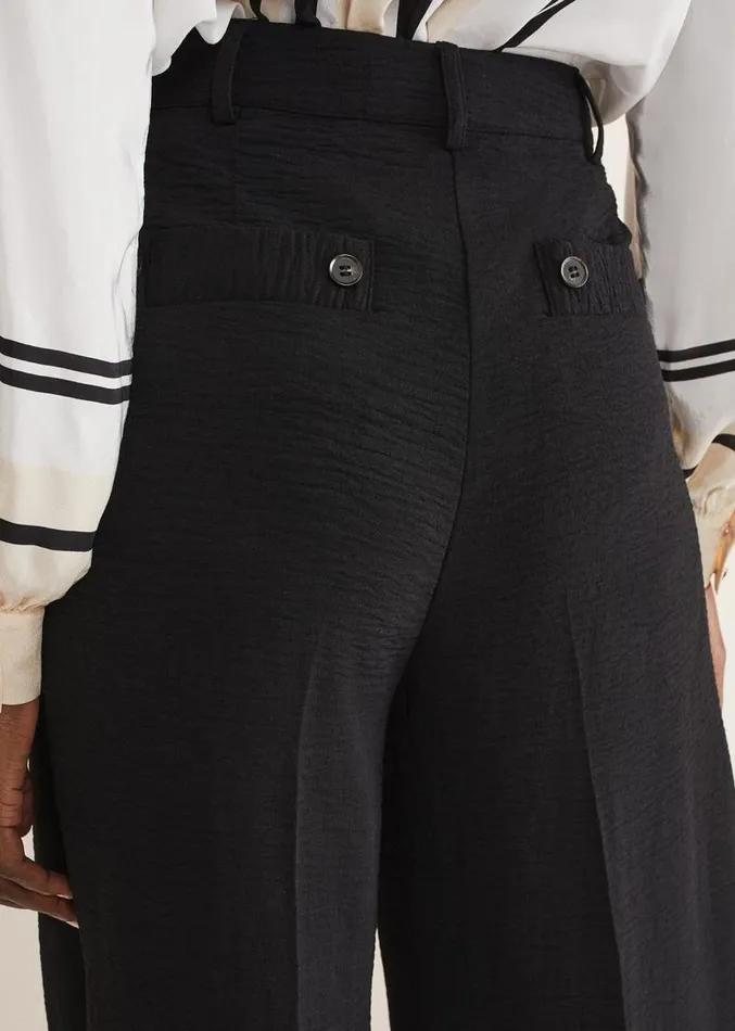 Opal Wide Leg Trousers Black Women Phase Eight Trousers