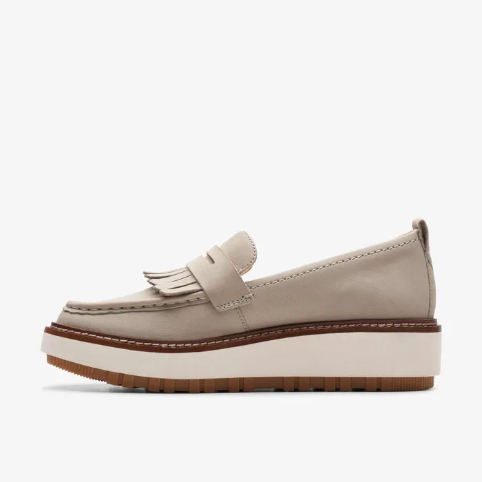 Orianna W Loafer Stone Nubuck Women Clarks Platforms