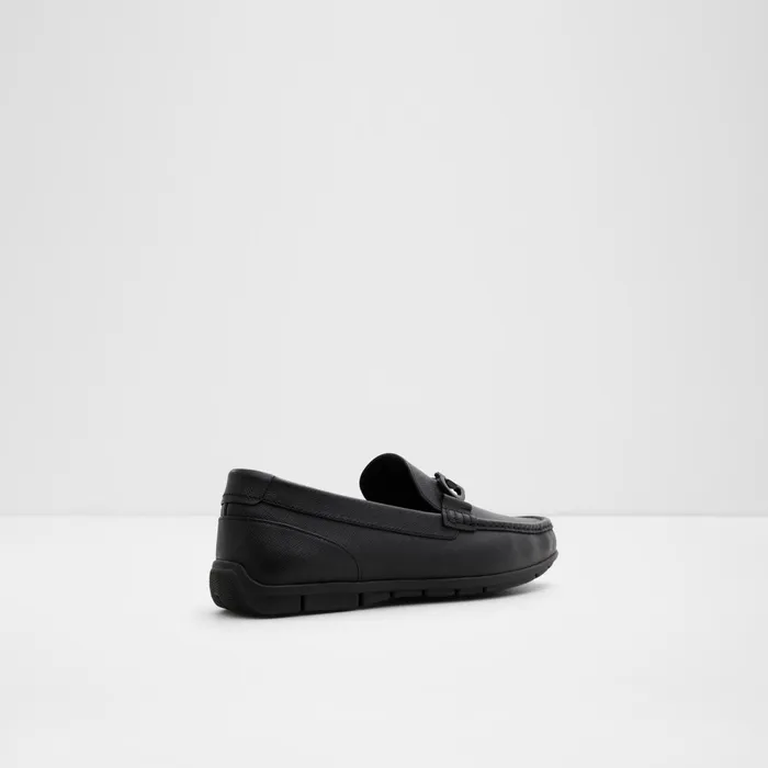 Orlovoflex Black Leather Embossed Men ALDO Loafers and SlipOns