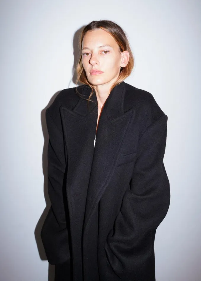 Outerwear Women The Frankie Shop Anya Oversized Coat 8211 Black
