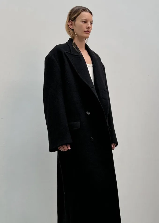 Outerwear Women The Frankie Shop Anya Oversized Coat 8211 Black