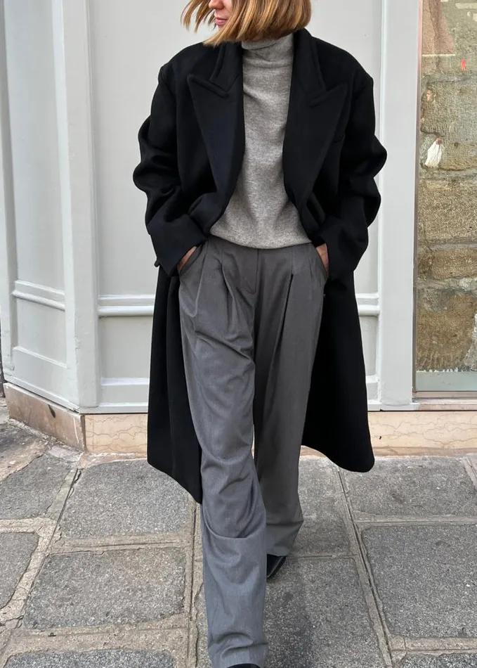 Outerwear Women The Frankie Shop Anya Oversized Coat 8211 Black