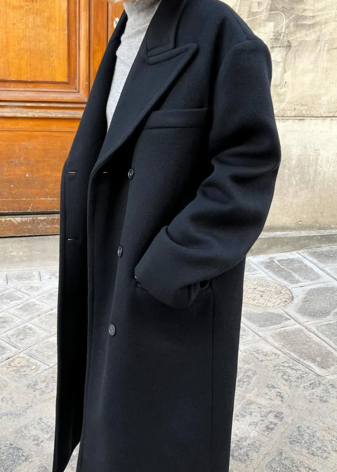 Outerwear Women The Frankie Shop Anya Oversized Coat 8211 Black