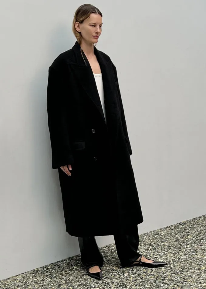 Outerwear Women The Frankie Shop Anya Oversized Coat 8211 Black