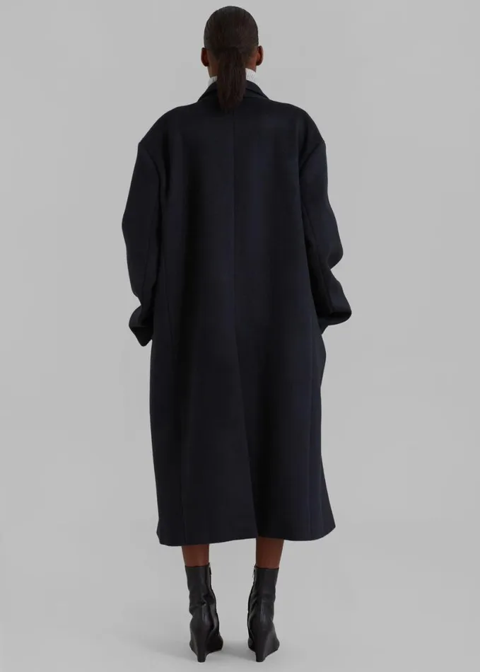 Outerwear Women The Frankie Shop Anya Oversized Coat 8211 Black