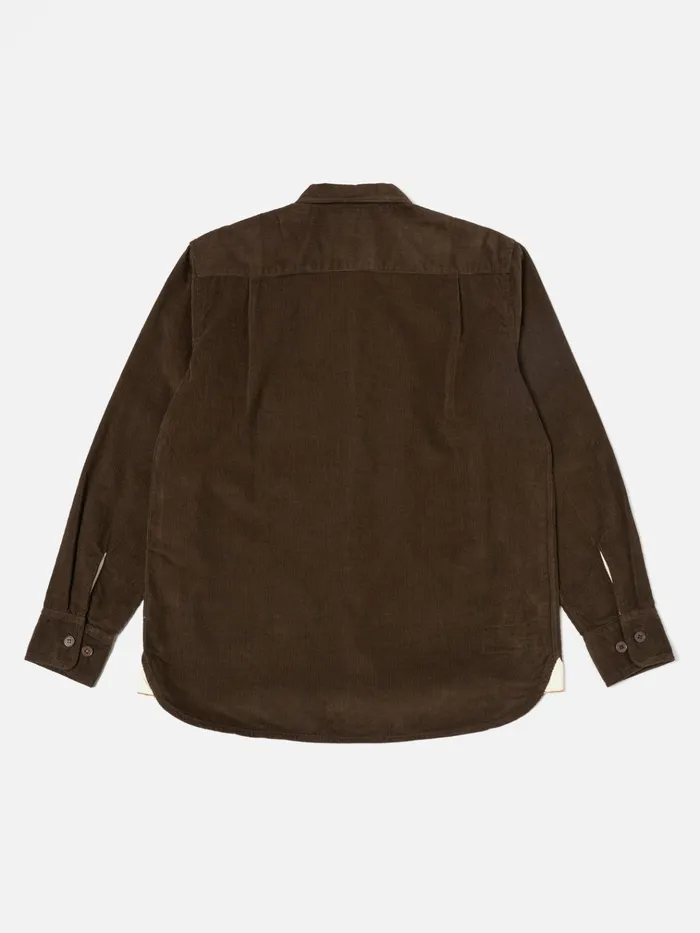 Overshirts Men Universal Works Universal Works Field Shirt In Brown Fine Cord