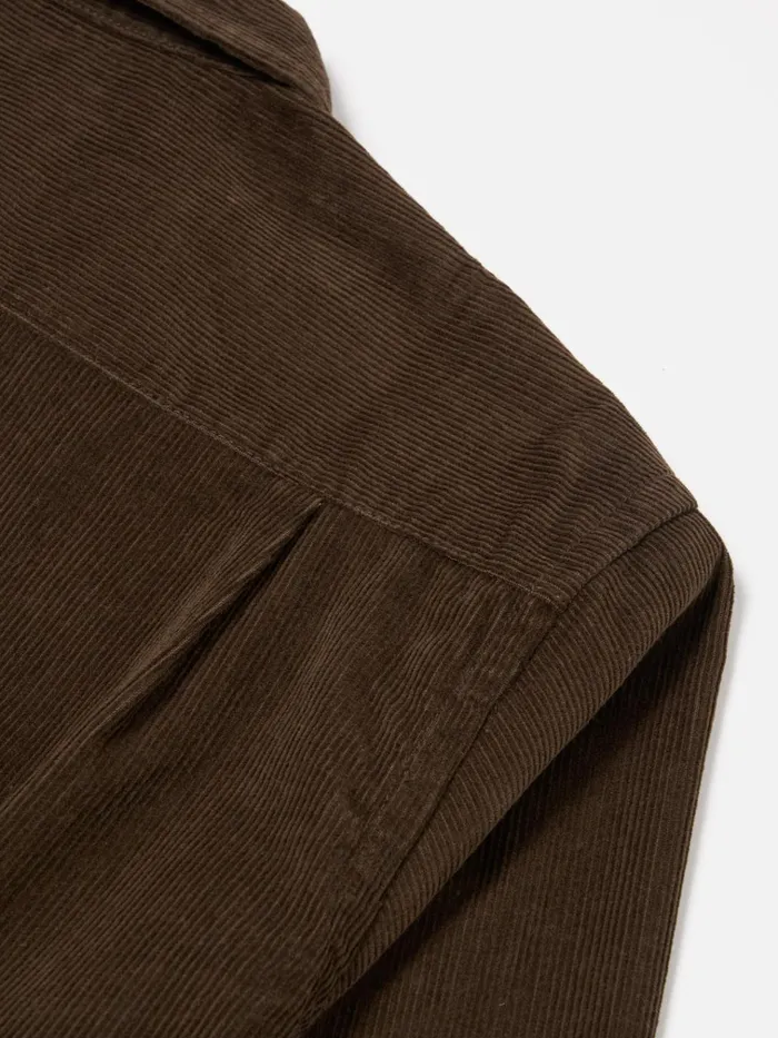 Overshirts Men Universal Works Universal Works Field Shirt In Brown Fine Cord