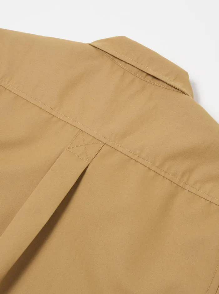 Overshirts Men Universal Works Universal Works Tech Overshirt In Sand Brushed Polytech
