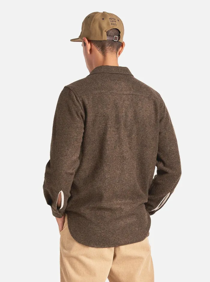 Overshirts Men Universal Works Universal Works Work Shirt In Bark Dam Marl