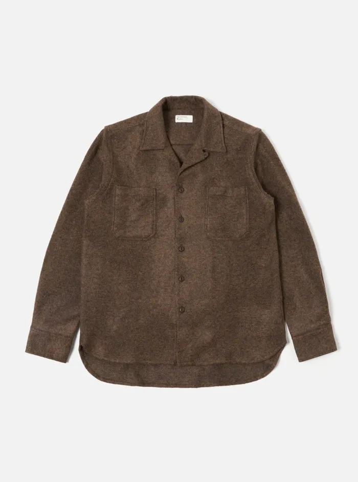 Overshirts Men Universal Works Universal Works Work Shirt In Bark Dam Marl