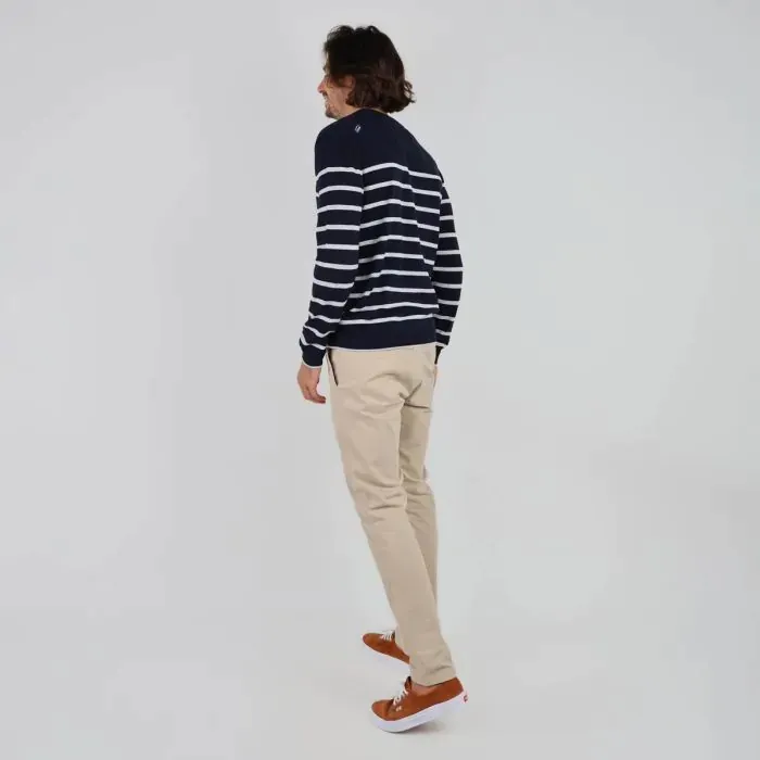 Oxbow Sweater Men Sweater Perom 8211 Deep Marine Chin
