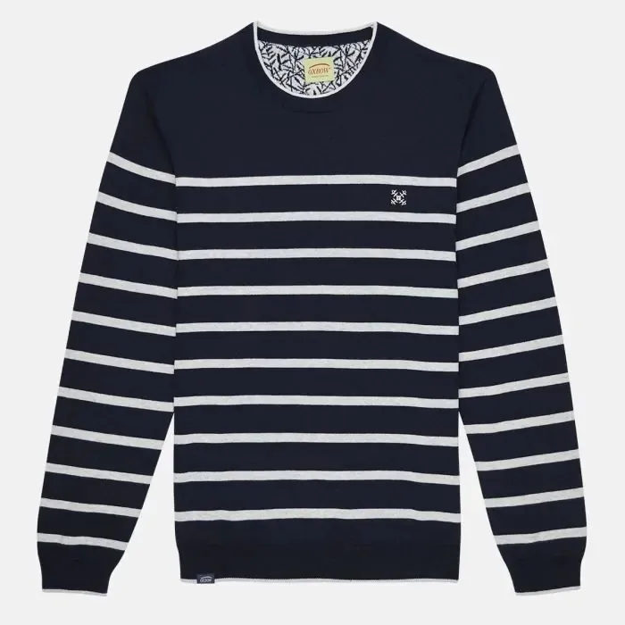 Oxbow Sweater Men Sweater Perom 8211 Deep Marine Chin