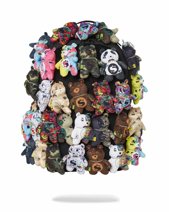 PACK OF BEARS REAL PLUSH BEARS RUNWAY PIECE BACKPACK 8211 SUPER EXCLUSIVE Bags SPRAYGROUND