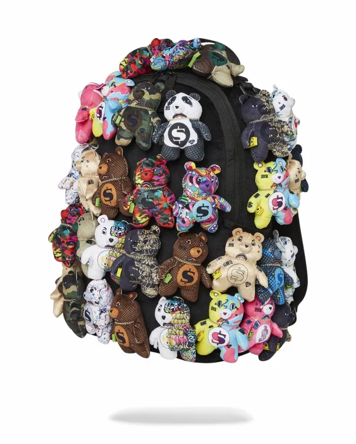 PACK OF BEARS REAL PLUSH BEARS RUNWAY PIECE BACKPACK 8211 SUPER EXCLUSIVE Bags SPRAYGROUND