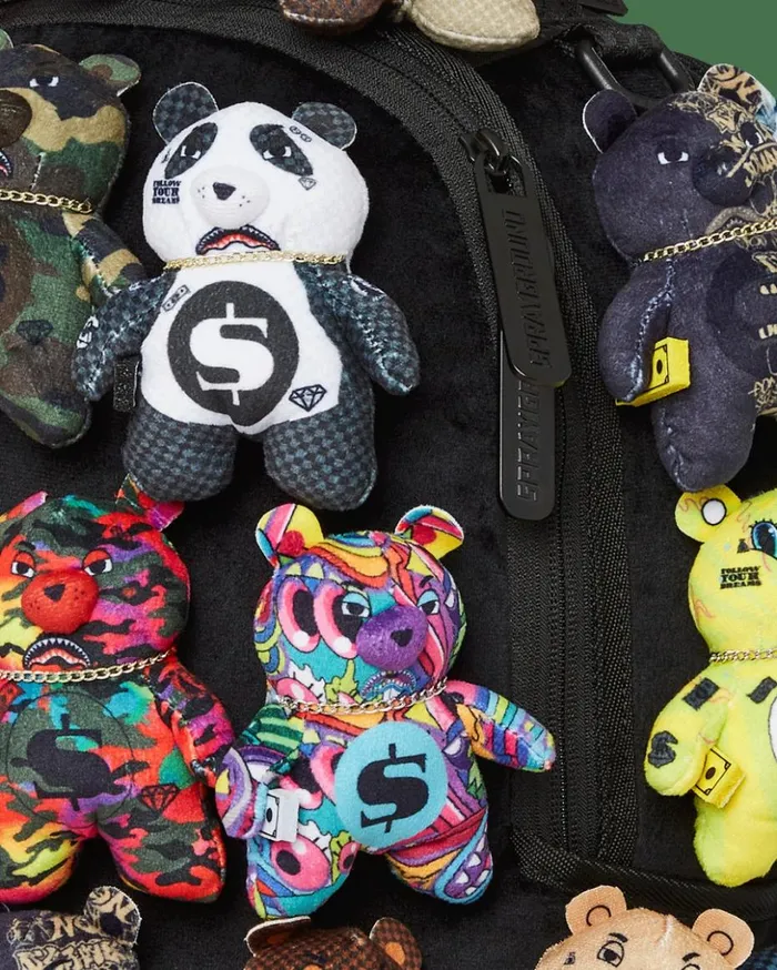PACK OF BEARS REAL PLUSH BEARS RUNWAY PIECE BACKPACK 8211 SUPER EXCLUSIVE Bags SPRAYGROUND