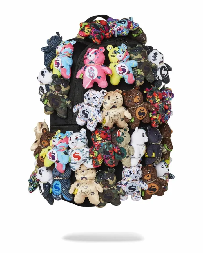 PACK OF BEARS REAL PLUSH BEARS RUNWAY PIECE BACKPACK 8211 SUPER EXCLUSIVE Bags SPRAYGROUND
