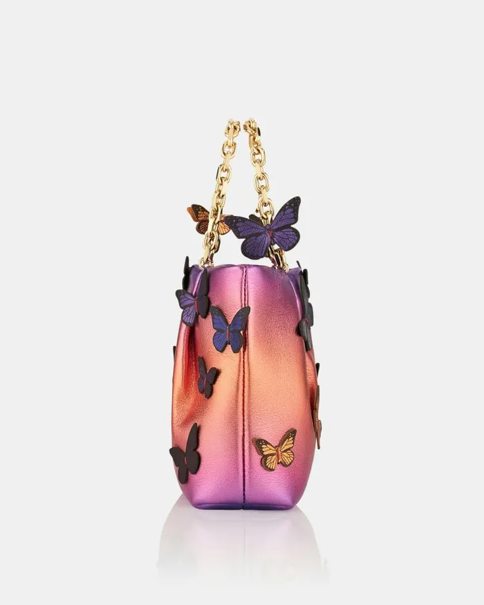 Papillon Mini Tote Fuchsia Women Aquazzura Mini Bags