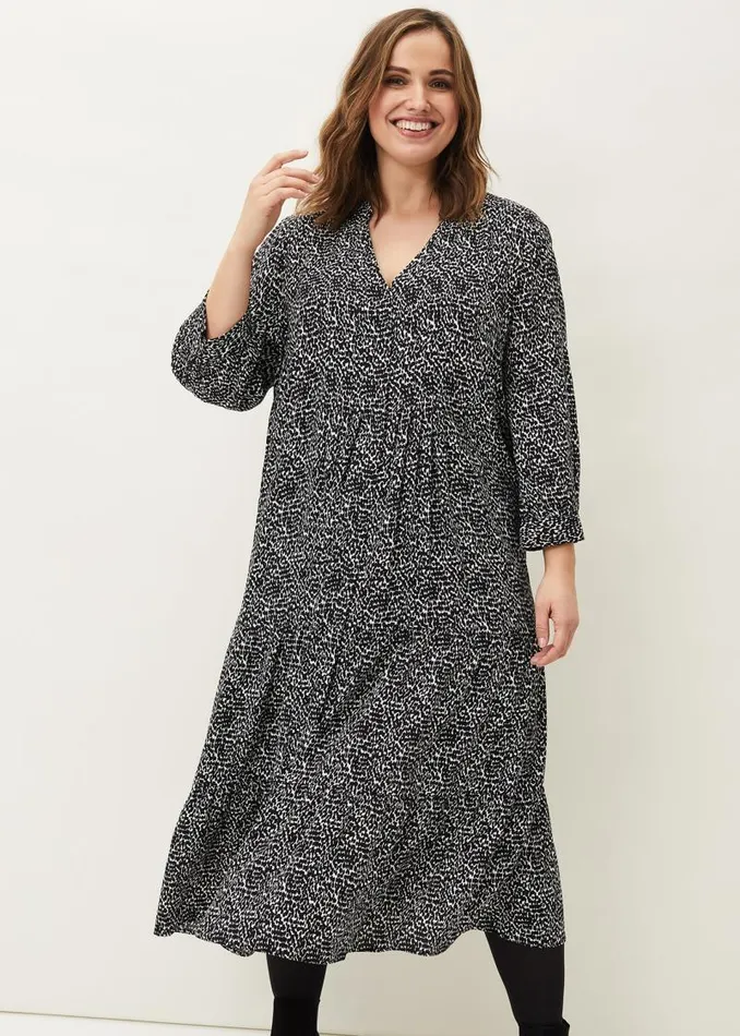 Penele Print Midi Dress Blackivory Women Phase Eight Dresses