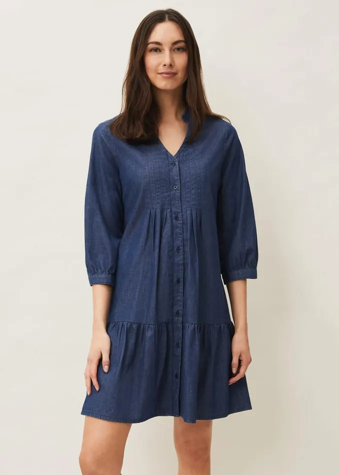 Penele Swing Dress Chambray Women Phase Eight Dresses