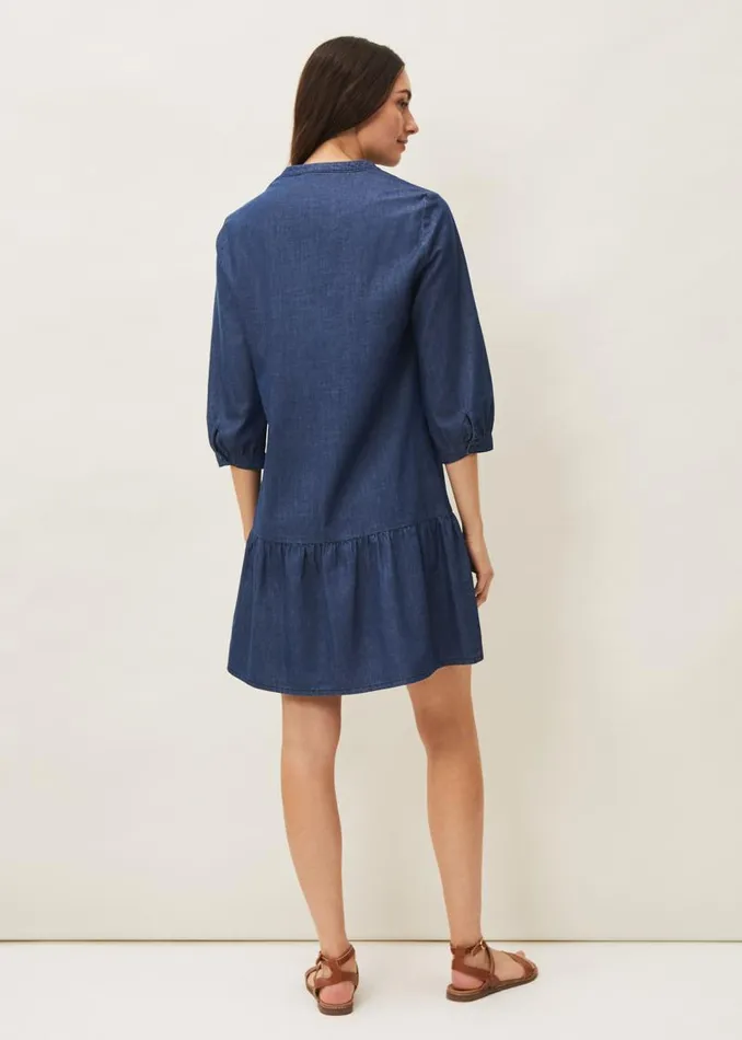 Penele Swing Dress Chambray Women Phase Eight Dresses