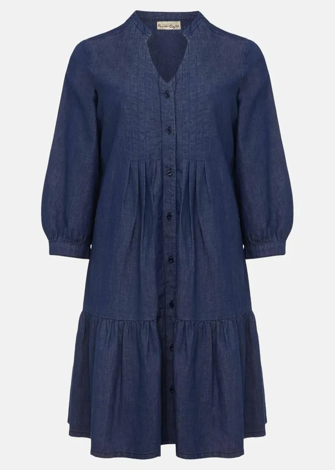 Penele Swing Dress Chambray Women Phase Eight Dresses