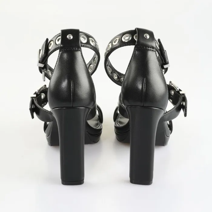 Pepper Belt Black Buffalo Heels