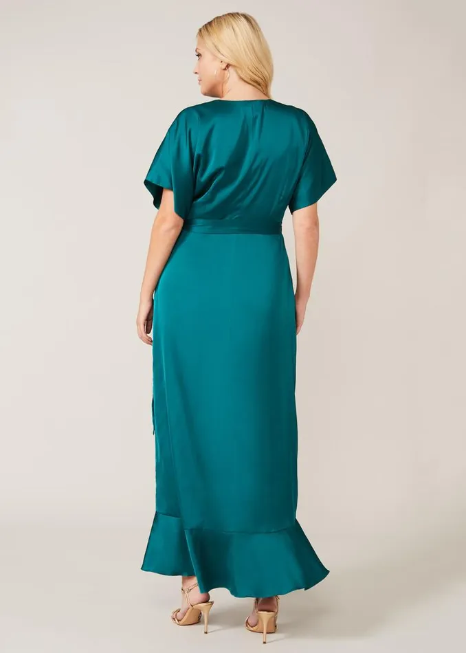 Perry Wrap Maxi Dress Emerald Women Phase Eight Dresses