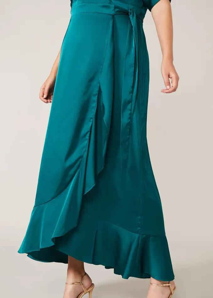 Perry Wrap Maxi Dress Emerald Women Phase Eight Dresses