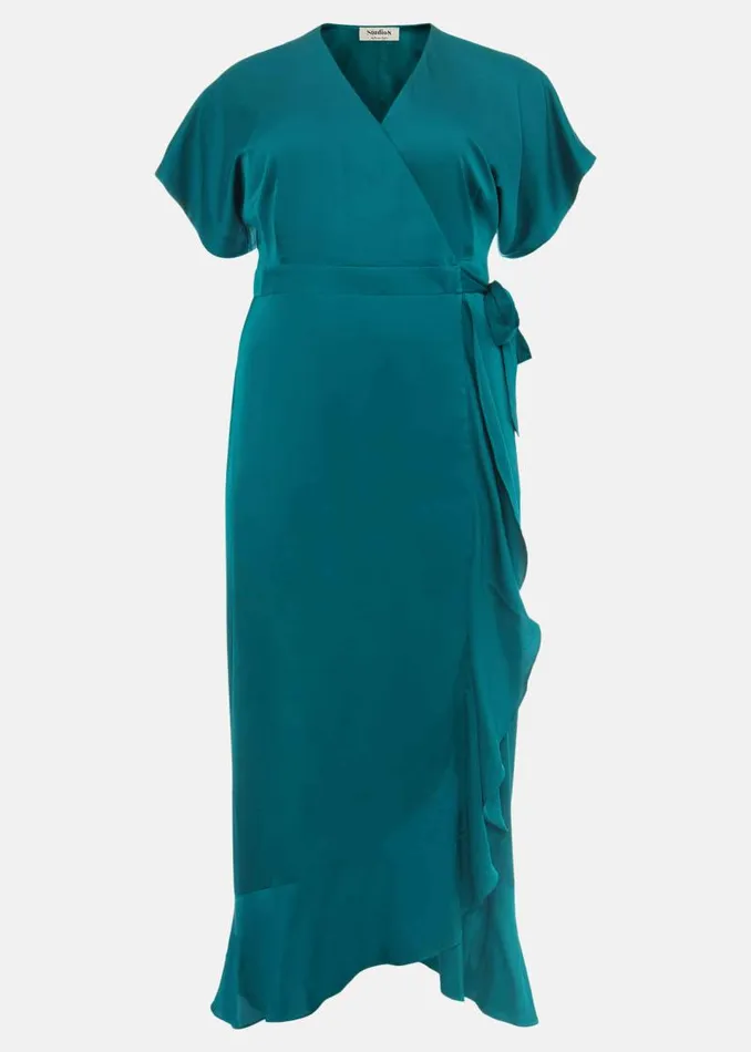 Perry Wrap Maxi Dress Emerald Women Phase Eight Dresses