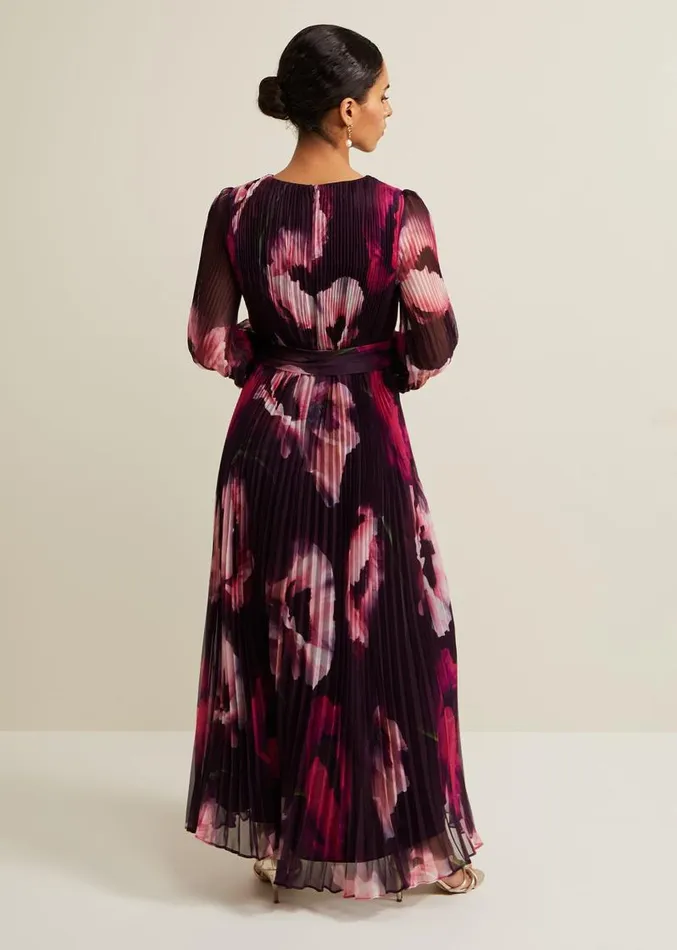 Petite Isadora Rose Printed Maxi Dress Multicoloured Women Phase Eight Dresses Petite Isadora Rose Printed Maxi Dress Multicoloured Women Phase Eight Dresses