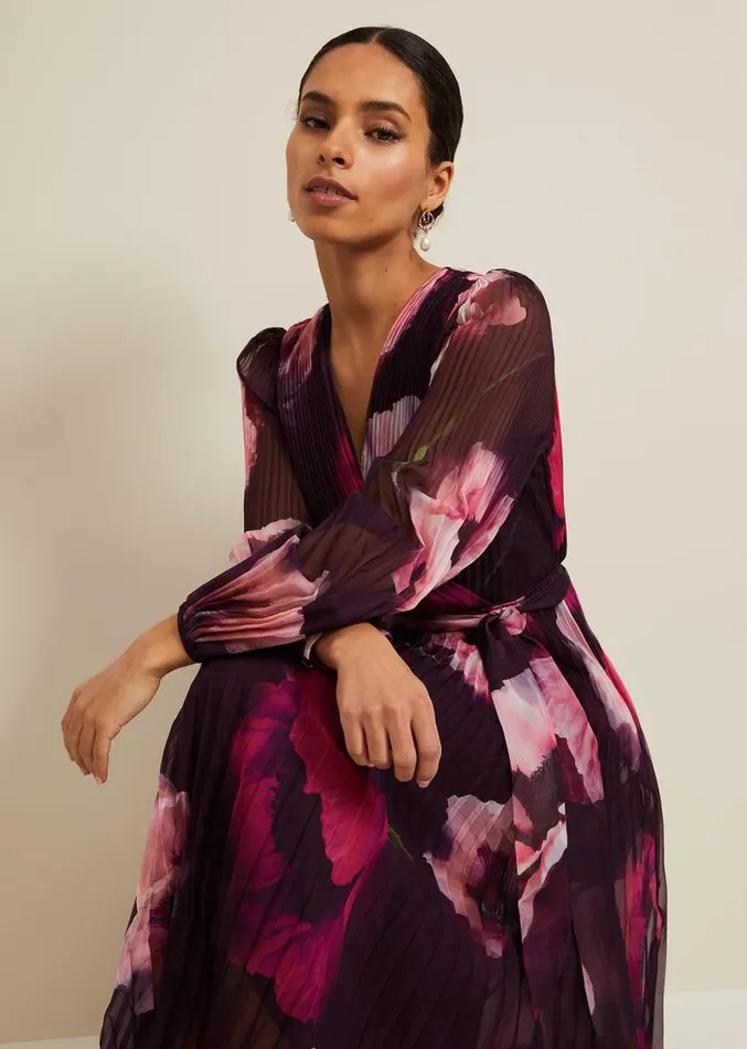 Petite Isadora Rose Printed Maxi Dress Multicoloured Women Phase Eight Dresses Petite Isadora Rose Printed Maxi Dress Multicoloured Women Phase Eight Dresses
