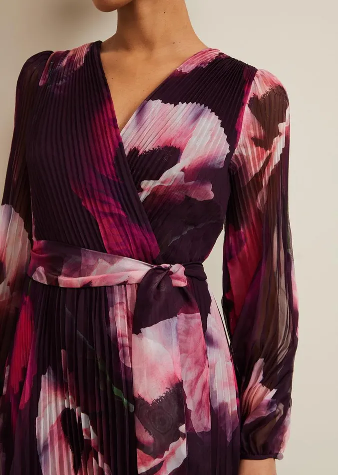 Petite Isadora Rose Printed Maxi Dress Multicoloured Women Phase Eight Dresses Petite Isadora Rose Printed Maxi Dress Multicoloured Women Phase Eight Dresses