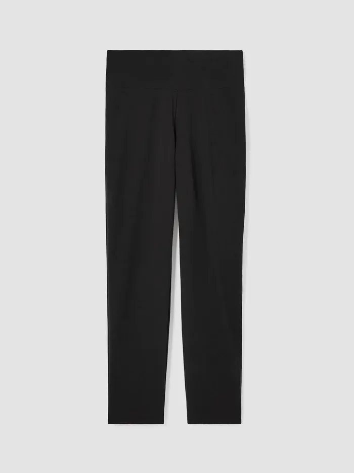 Pima Cotton Stretch Jersey HighWaisted Pant Black Women Eileen Fisher Pants Shorts and Jumpsuits