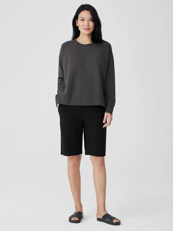 Pima Cotton Stretch Jersey Walking Shorts Black Women Eileen Fisher Pants Shorts and Jumpsuits Pima Cotton Stretch Jersey Walking Shorts Black Women Eileen Fisher Pants Shorts and Jumpsuits