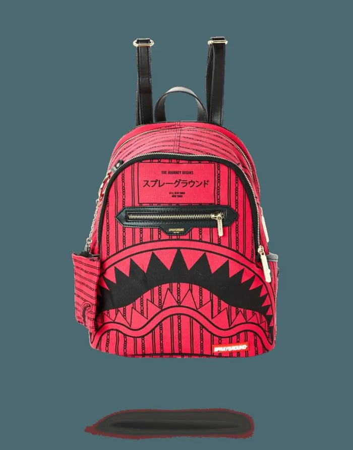 PINK REVERSE SHARKS IN PARIS SAVAGE Bags SPRAYGROUND