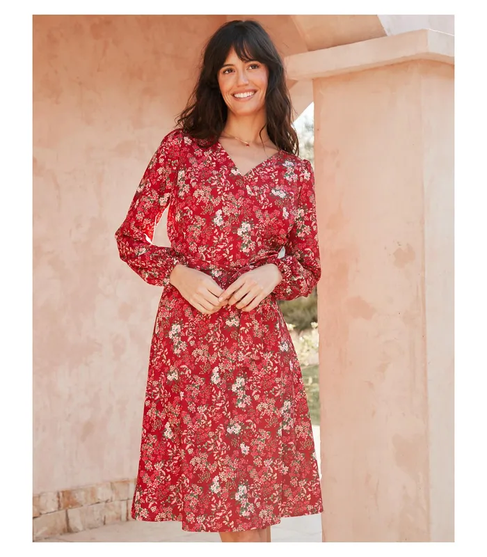 Polin Et Moi Aida Knot Dress Red Women Dresses And Jumpsuits