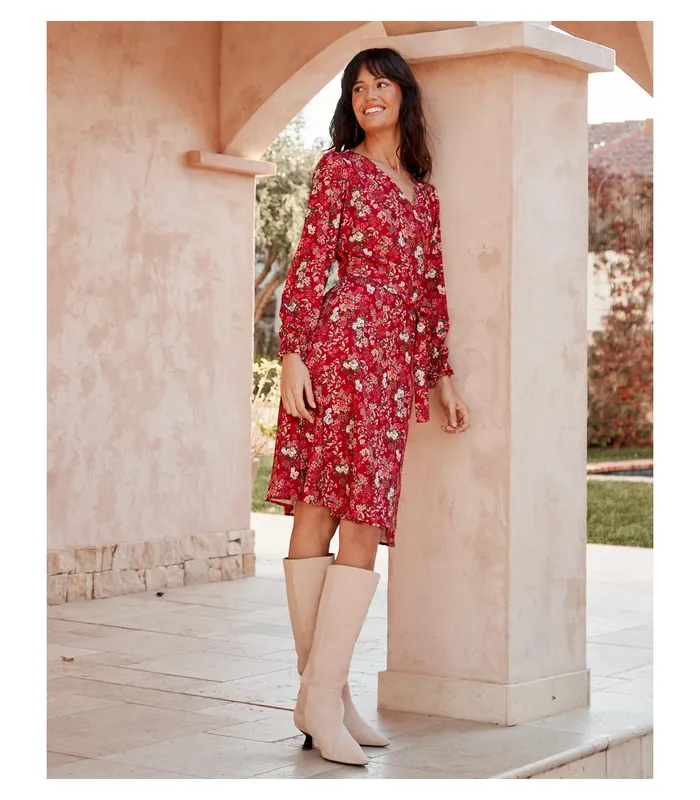 Polin Et Moi Aida Knot Dress Red Women Dresses And Jumpsuits Polin Et Moi Aida Knot Dress Red Women Dresses And Jumpsuits