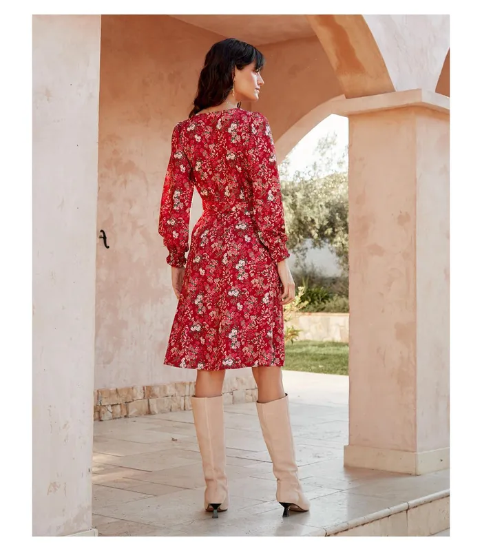 Polin Et Moi Aida Knot Dress Red Women Dresses And Jumpsuits Polin Et Moi Aida Knot Dress Red Women Dresses And Jumpsuits
