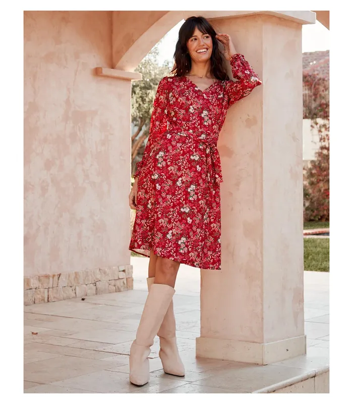 Polin Et Moi Aida Knot Dress Red Women Dresses And Jumpsuits Polin Et Moi Aida Knot Dress Red Women Dresses And Jumpsuits