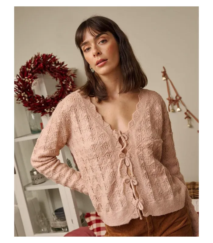 Polin Et Moi Andre Lazos Cardigan Nude Women Cardigans And Sweaters