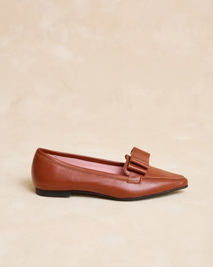 Polin Et Moi Bitalina Bow Moccasin Brown Women Moccasins Polin Et Moi Bitalina Bow Moccasin Brown Women Moccasins