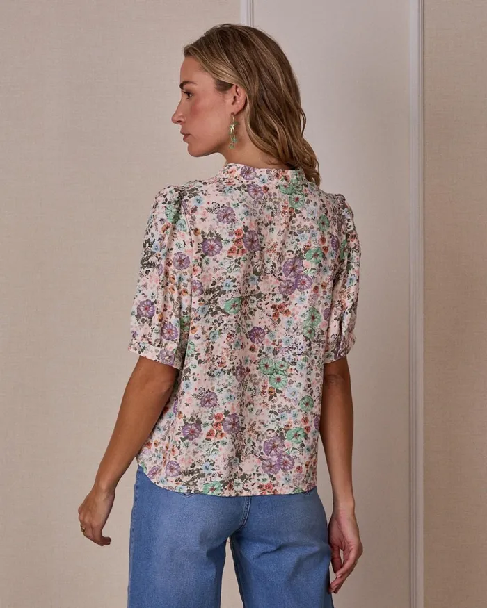 Polin Et Moi Blouse Flowers Pili Lilac Women Blouses And Shirts Polin Et Moi Blouse Flowers Pili Lilac Women Blouses And Shirts