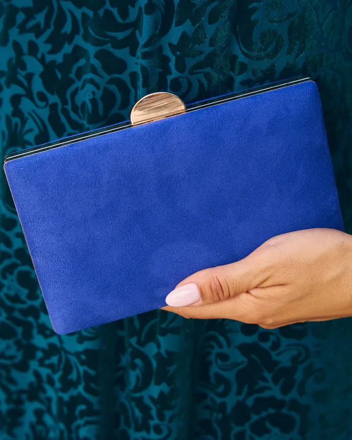 Polin Et Moi Clutch Rectangle Yureni Klein Blue Women Bags
