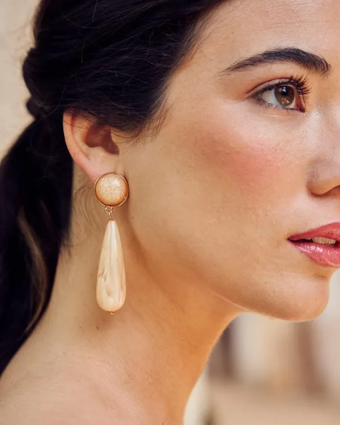 Polin Et Moi Didilia Long Earrings White Women Jewelry Polin Et Moi Didilia Long Earrings White Women Jewelry
