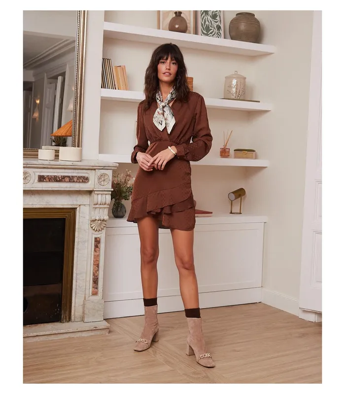 Polin Et Moi Dress Polka Dots Trisa Brown Women Dresses And Jumpsuits Polin Et Moi Dress Polka Dots Trisa Brown Women Dresses And Jumpsuits