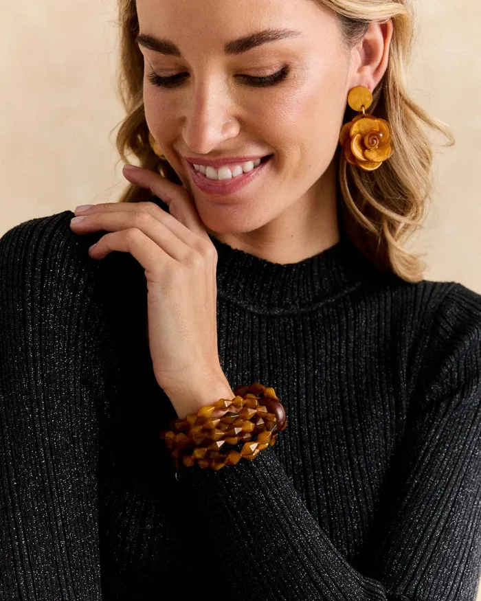 Polin Et Moi Dressing Room Stone Bracelet Ochre Women Jewelry