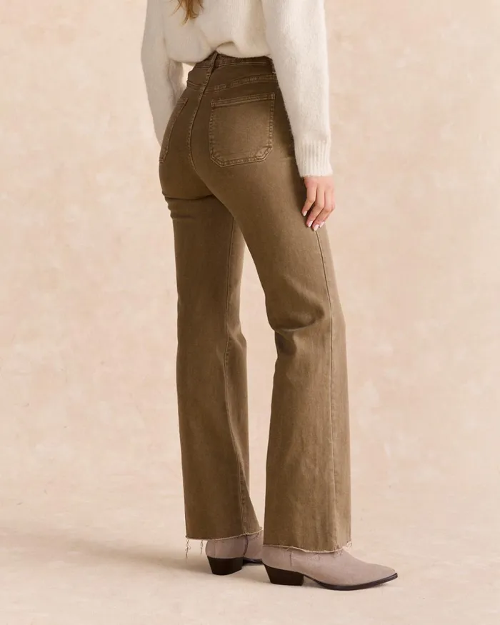 Polin Et Moi Grace Button Pants Camel Women Trousers Polin Et Moi Grace Button Pants Camel Women Trousers