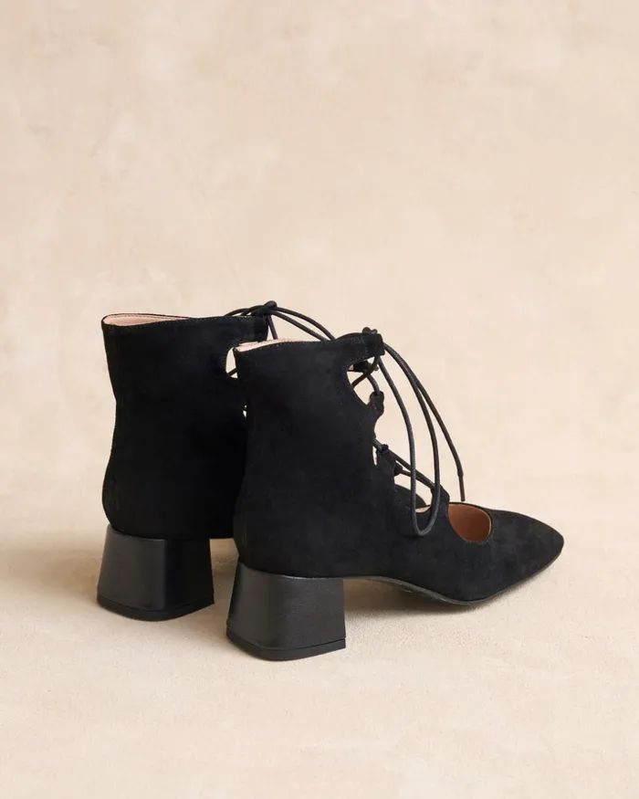 Polin Et Moi Gulina LaceUp Ankle Boots Black Women Ankle Boots Polin Et Moi Gulina LaceUp Ankle Boots Black Women Ankle Boots